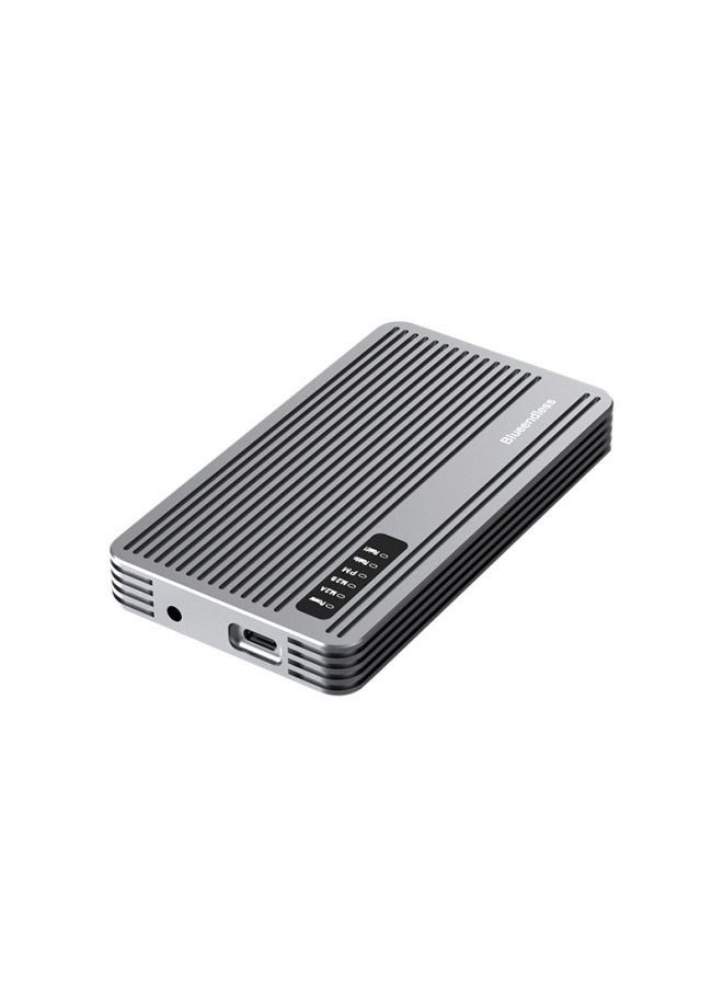 Dual Drive M.2 Array Box Aluminum Alloy NVMe/SATA Solid State SSD Mobile Hard Drive RAID Combination 20Gbps Type-C Interface-Color:[Support Double Nvme Or Double Sata Combination] With Two-wire 5V3A Power Supply - Image 1