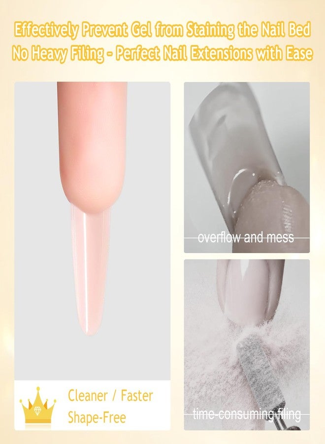 Furtherpretty Sandwich Dual Nail Forms, 15 Sizes Oval Almond Top and Bottom Dual Forms for Builder Gel, Reusable Acrylic Nail Extension Molds with Guide Lines, Professional Manicure Supplies (Oval) - Image 5