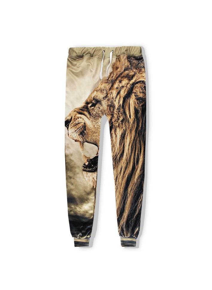 KUYING New One Piece Printed Legged Sports And Leisure Pants  - Image 1