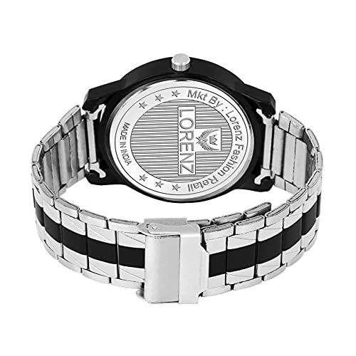 LORENZ Gift Combo Set for Men | Stylish Steel Analog Watch, PU Leather Wallet & UV Sunglasses | Gift Box for Birthday, Anniversary, Corporate Gifting - Image 4