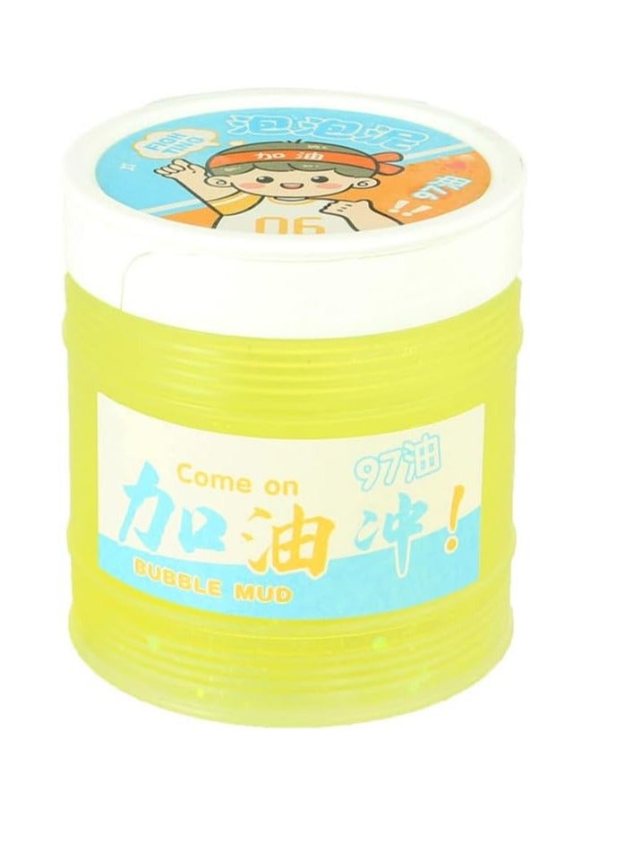 Bubble slime for children, yellow