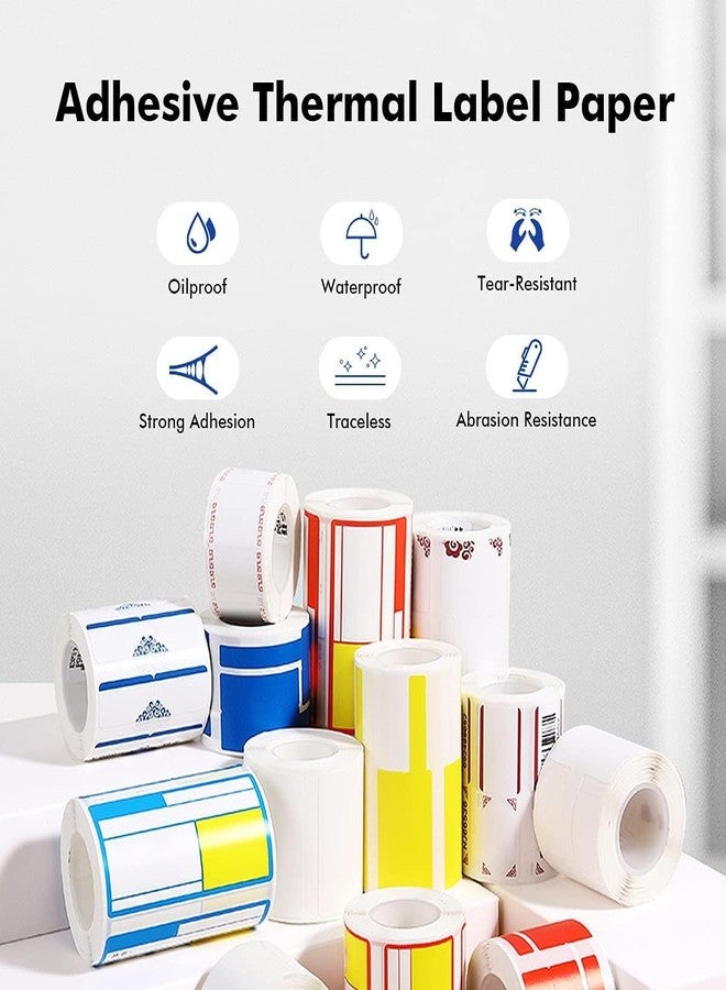 DEVIANT Thermal Barcode Label Sticker Roll Compatible for B21/B1/B3S Printer, Printer Paper White 1.97"x1.18"(50 * 30mm) 230 Labels - Image 2