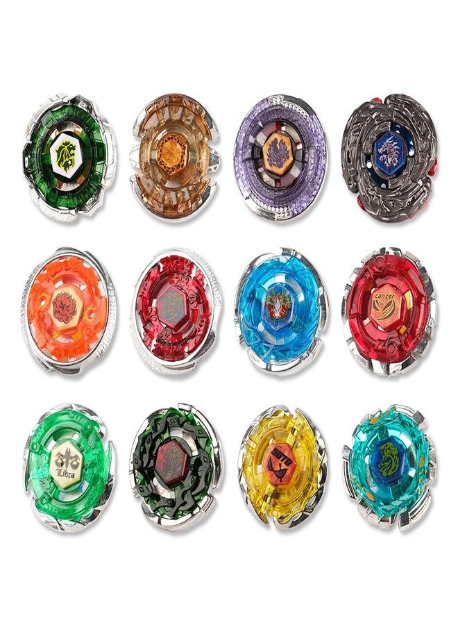 STJOYOPY Battle Top Game Metal Fusion 4D Series Spinning top Set 12 Gyros 5 Launchers with Storage Box Gift for Kids Boys - Image 2