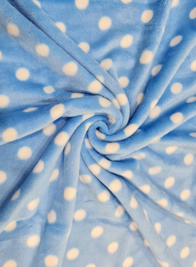 First Kick بطانية أطفال فائقة النعومة من فيرست كيك، مصنوعة من الصوف البوليستر المتين، تُستخدم كغطاء أو بطانية للأطفال الرضع (100 سم × 75 سم، من 0 إلى 6 أشهر)، لون أزرق سماوي - Image 4