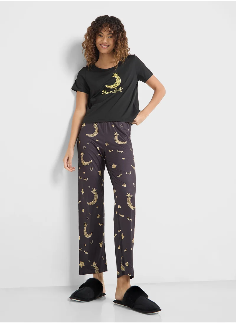 جينجر T-Shirt & Pyjama Set