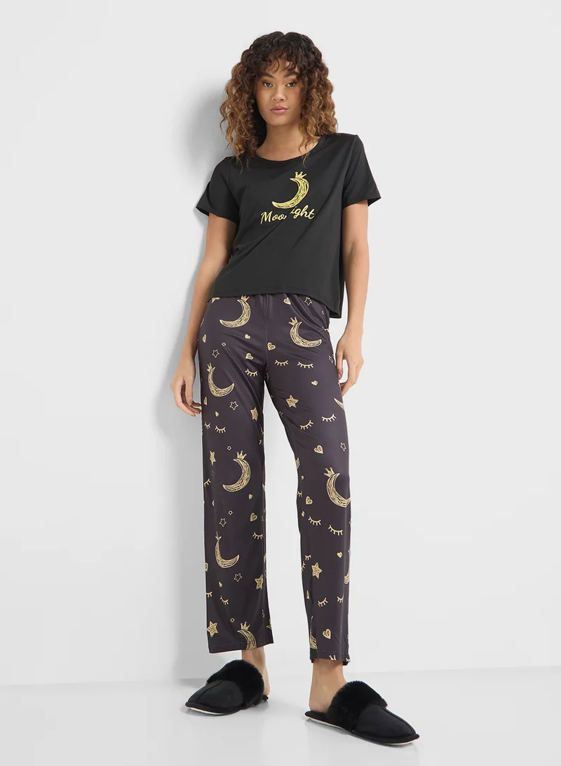 Ginger T-Shirt & Pyjama Set