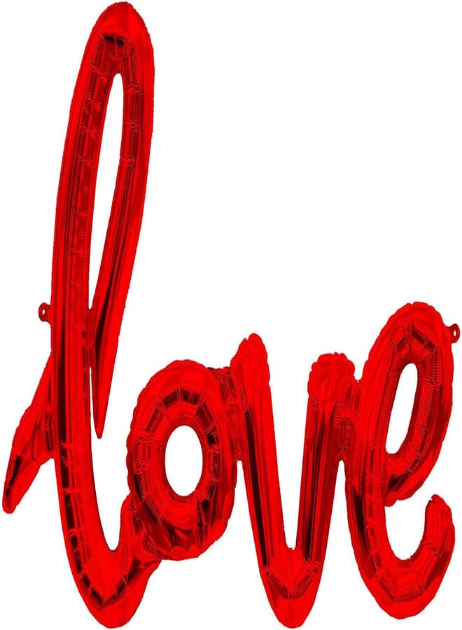 Tamona 32 Inch Love Letter Foil Balloons Red Love Balloon Wedding Party Decoration Valentines Day Gift Marriage Decor