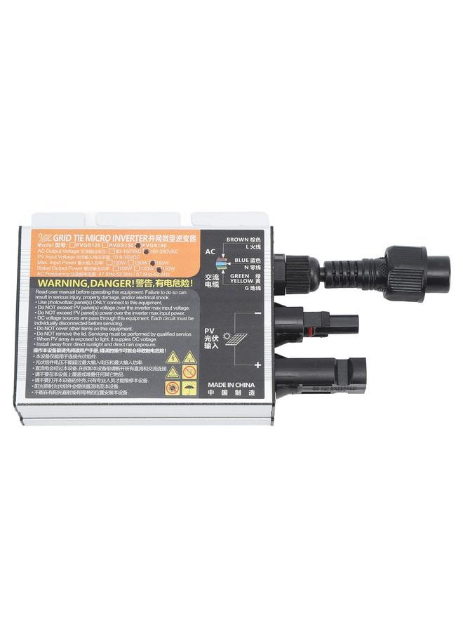 PVGS Photovoltaic Micro Grid Tie Inverter 180 Watt 180W Pure Sine Wave Inverter with Voltage Current Islanding Protection AC220V