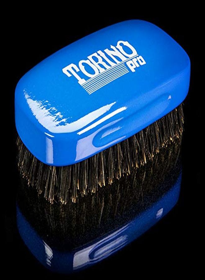 TORINO PRO WAVE BRUSHES BY BRUSH KING Sh 1890 100% Boar Bristles Firm Medium Military Hair Brush For Men With Great Pull Great For Connections And Wolfing For 360 Waves - Image 2