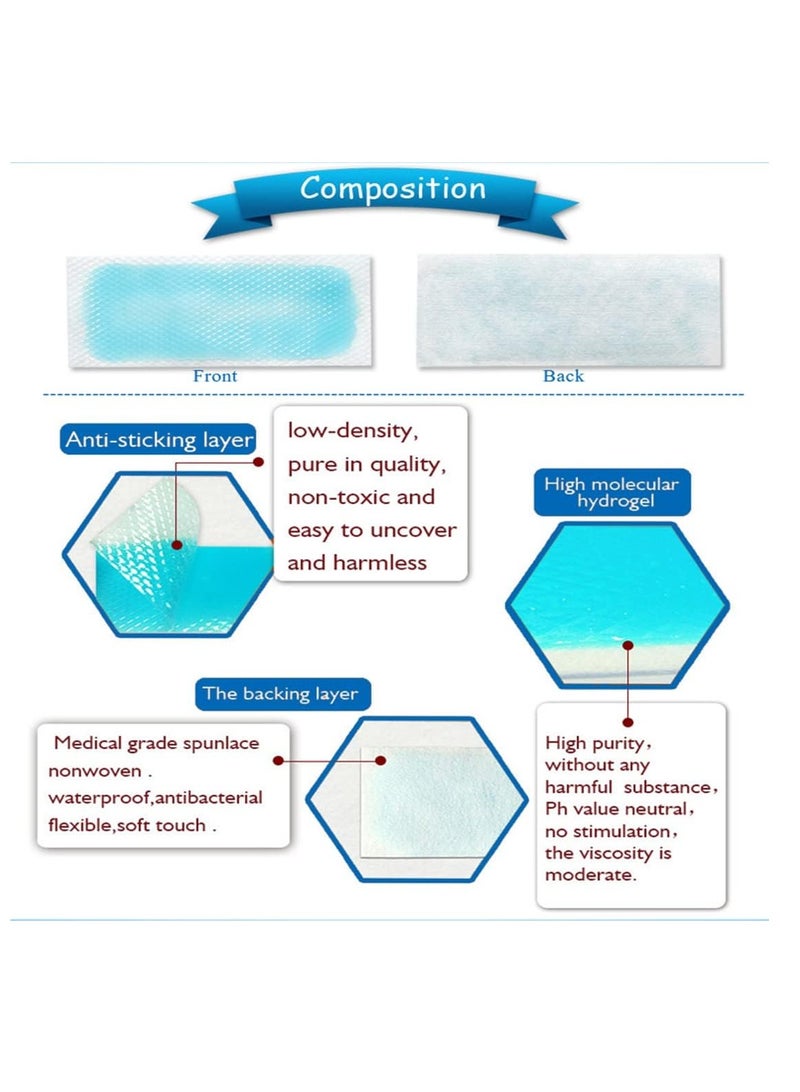 Generic Cooling Gel Patches for Fever Discomfort, Cooling Fever Reducer, Children Cool Pads Soothe Headache Pain 4 Sheets  - Image 3