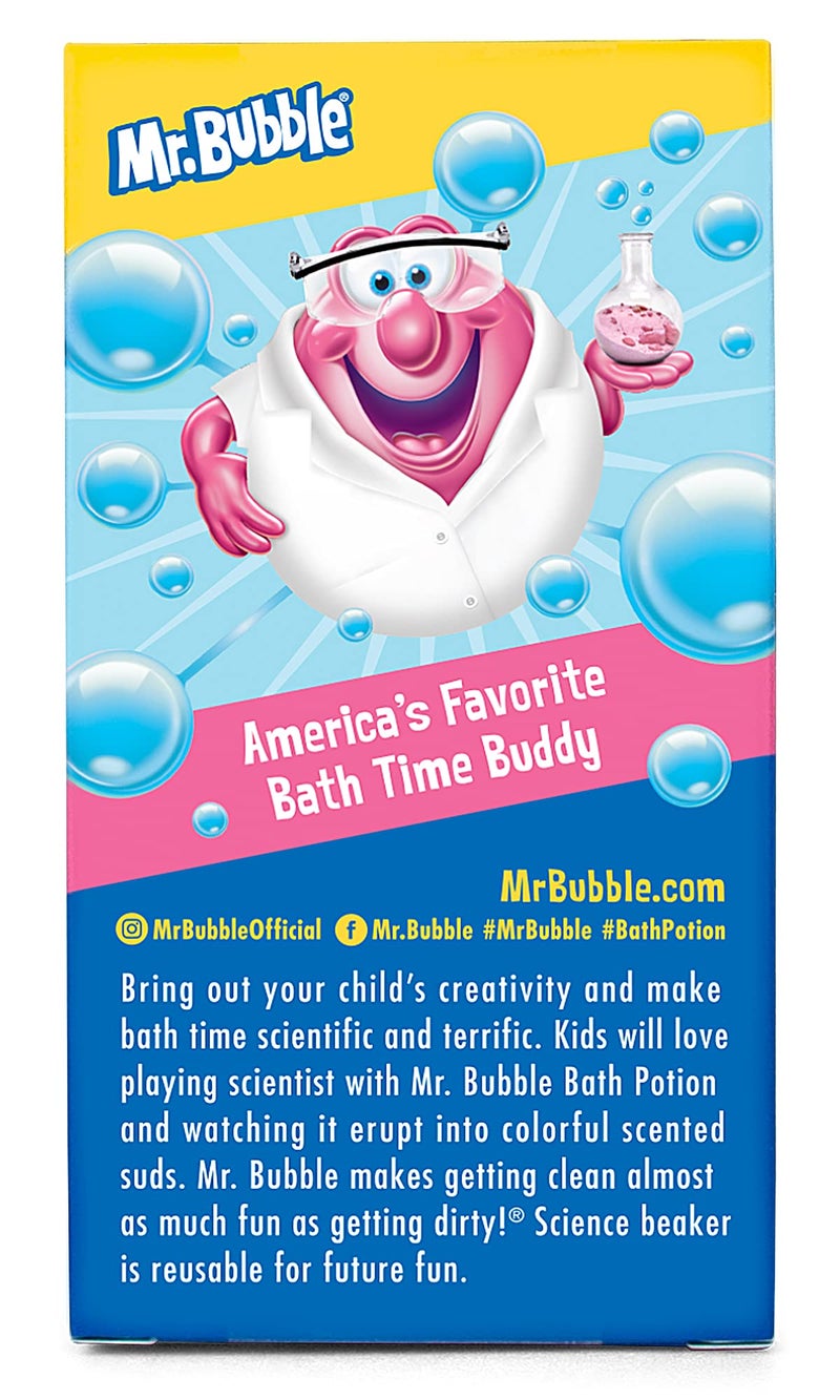 Mr. Bubble Kids Original Bath Bomb Potions - Colorful Fizzy Fun - Cool Foam and Bubble Science Beaker Bath Toys (Pack of 4) - Image 2
