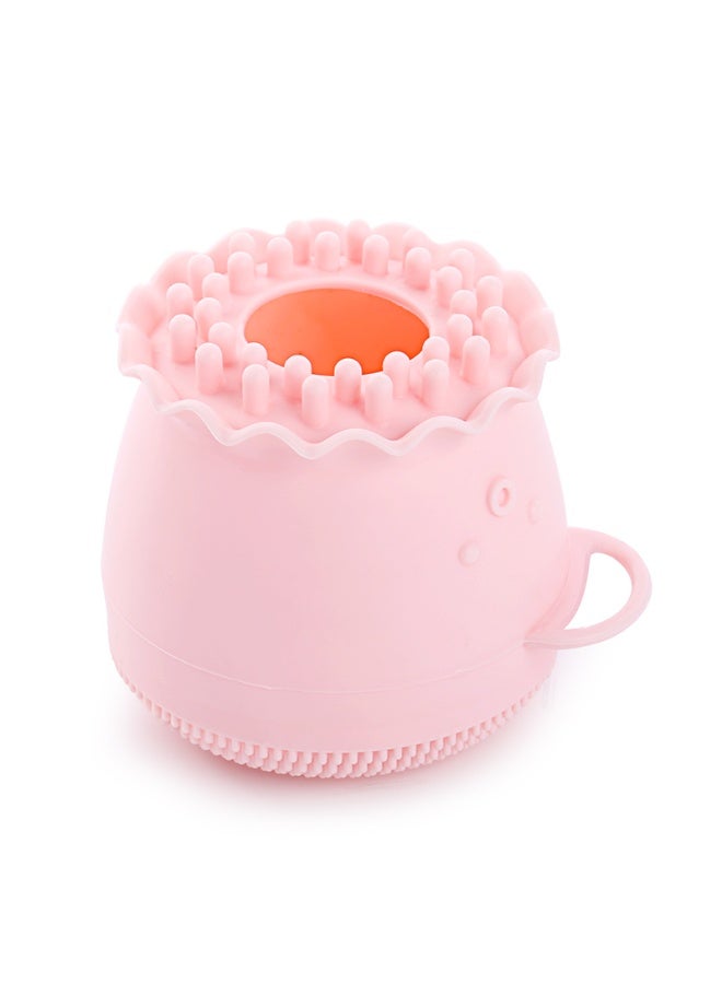 Beyond Octopus Shape Soft Silicone Facial Exfoliating Pore Scrub - Pink - Image 3