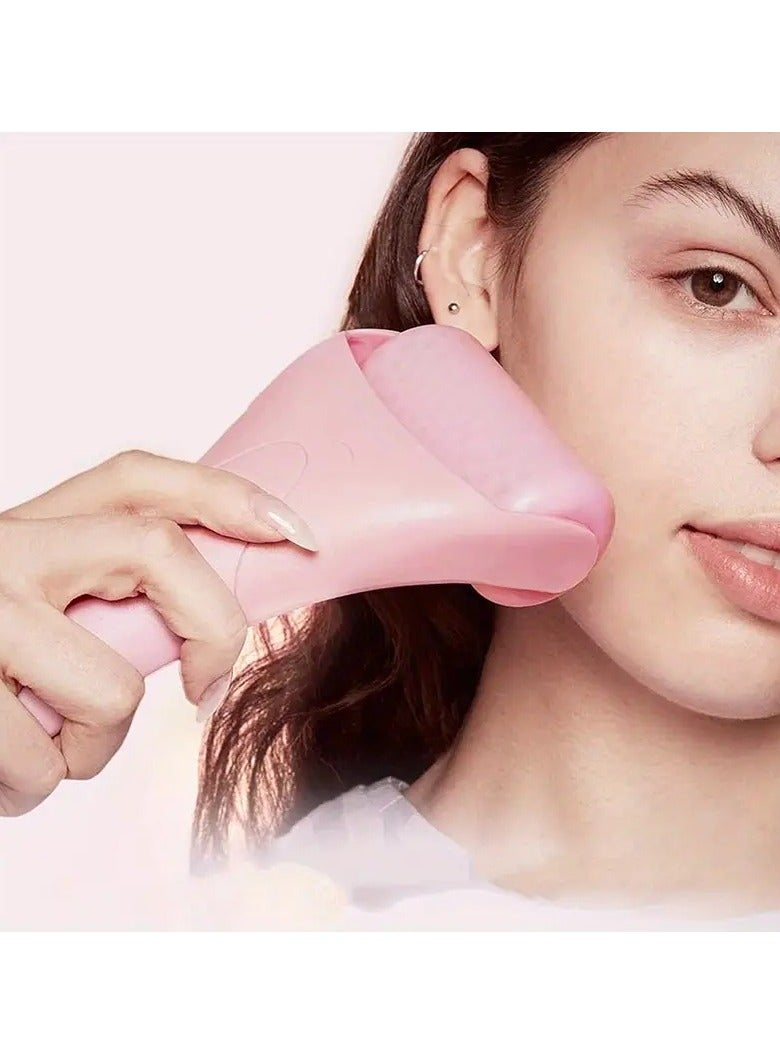 ORiTi أسطوانة الثلج الوردية لتدليك الوجه تقلل الانتفاخ وتشد البشرة وتبرد العيون، أداة مثالية للعناية بالبشرة للنساء - Image 1