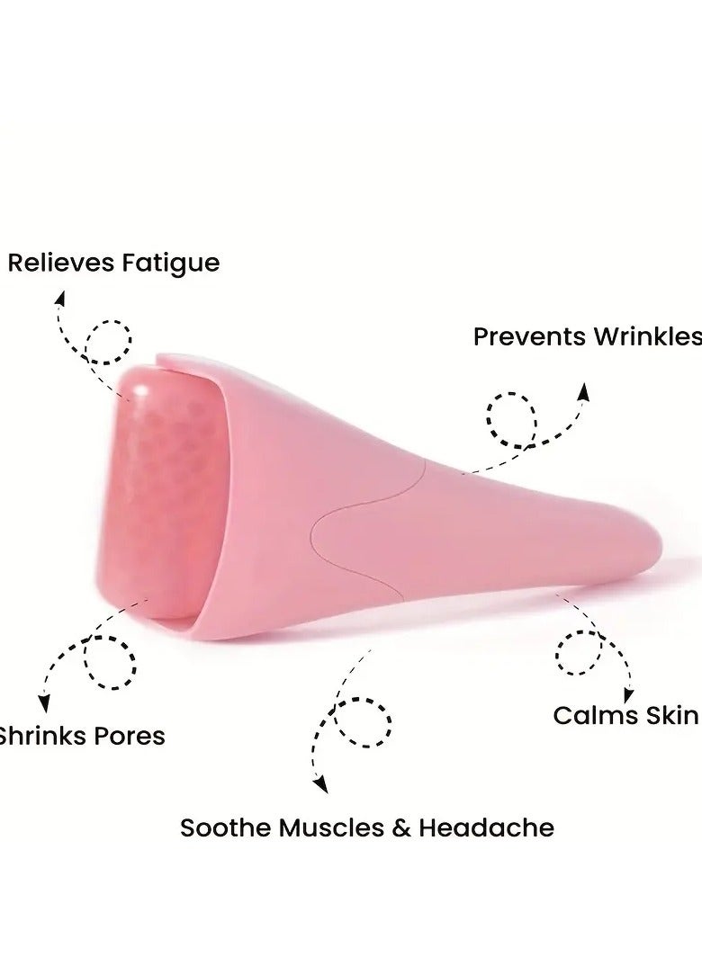 ORiTi أسطوانة الثلج الوردية لتدليك الوجه تقلل الانتفاخ وتشد البشرة وتبرد العيون، أداة مثالية للعناية بالبشرة للنساء - Image 5
