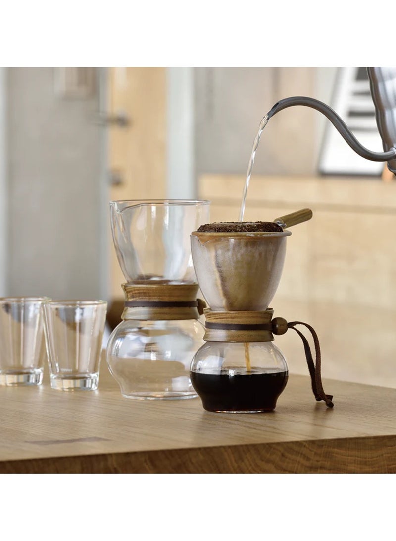 Hario Olive Wood Neck Coffee Drip Pot, 240 ml - Image 2