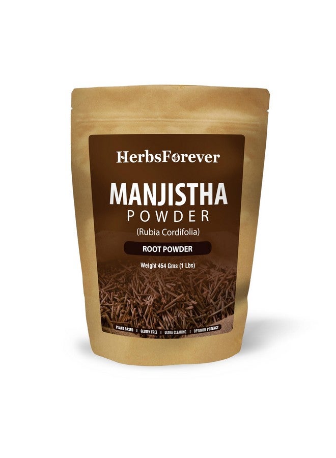Herbsforever Manjistha Powder | Rubia Cordifolia | Natural Skin Care Herb | Non-GMO, Vegan | 454 GMS