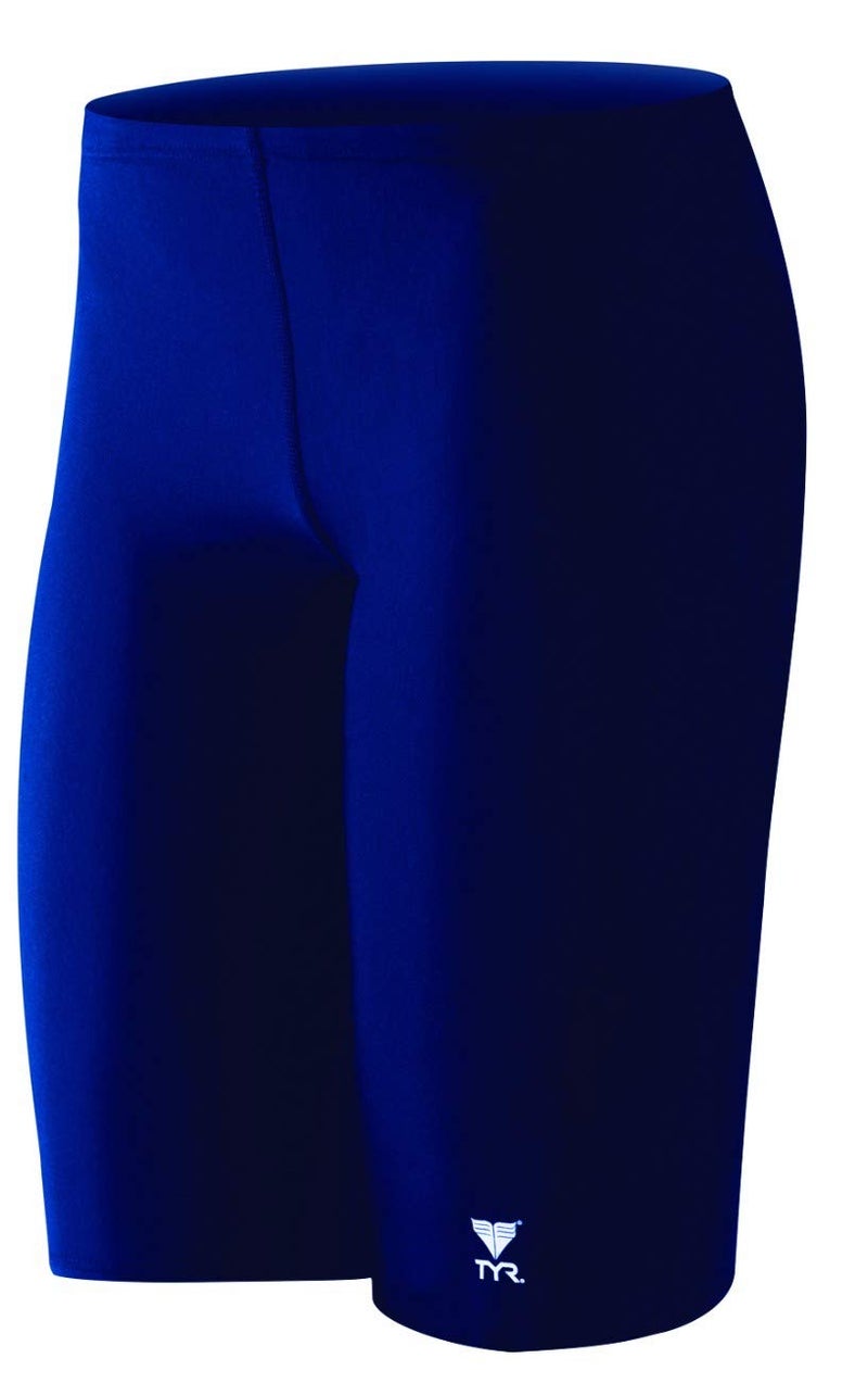 TYR Sport Boys' Solid Jammer Swim Suit,Navy,26 - Image 4