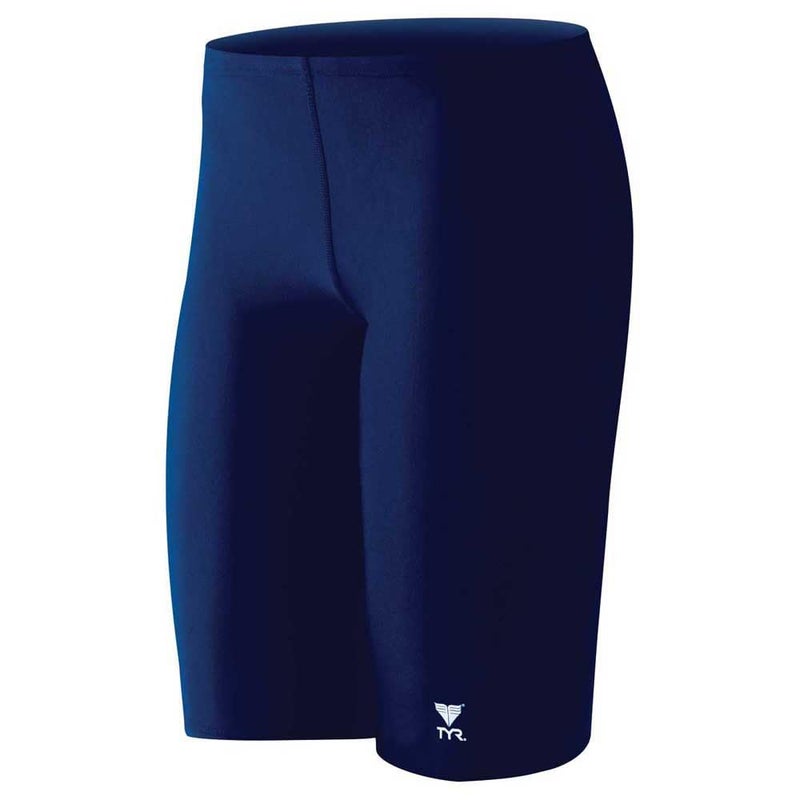 TYR Sport Boys' Solid Jammer Swim Suit,Navy,26 - Image 2