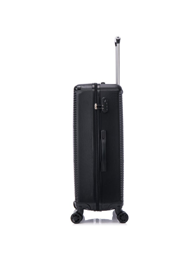 TUCCI 3-Piece Avenza Hardside Luggage Trolley Set Black 76 x 29.5 x 48 cm T0805-BK - Image 5