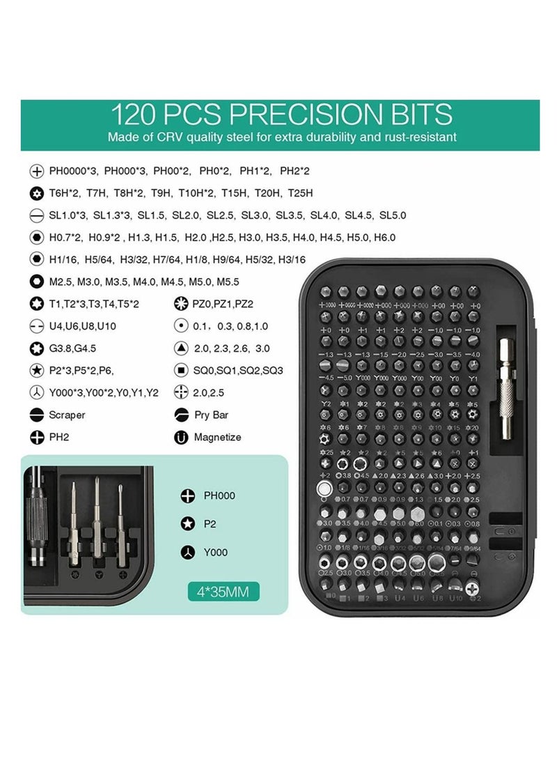 Cool Baby COOLBABY Precision Screwdriver Set New Version 130 in 1 Screwdriver Kit with 120 Screwdriver Bits  Repair Tool Kit With Magnetizer For Smart Phone  Household  - Image 2