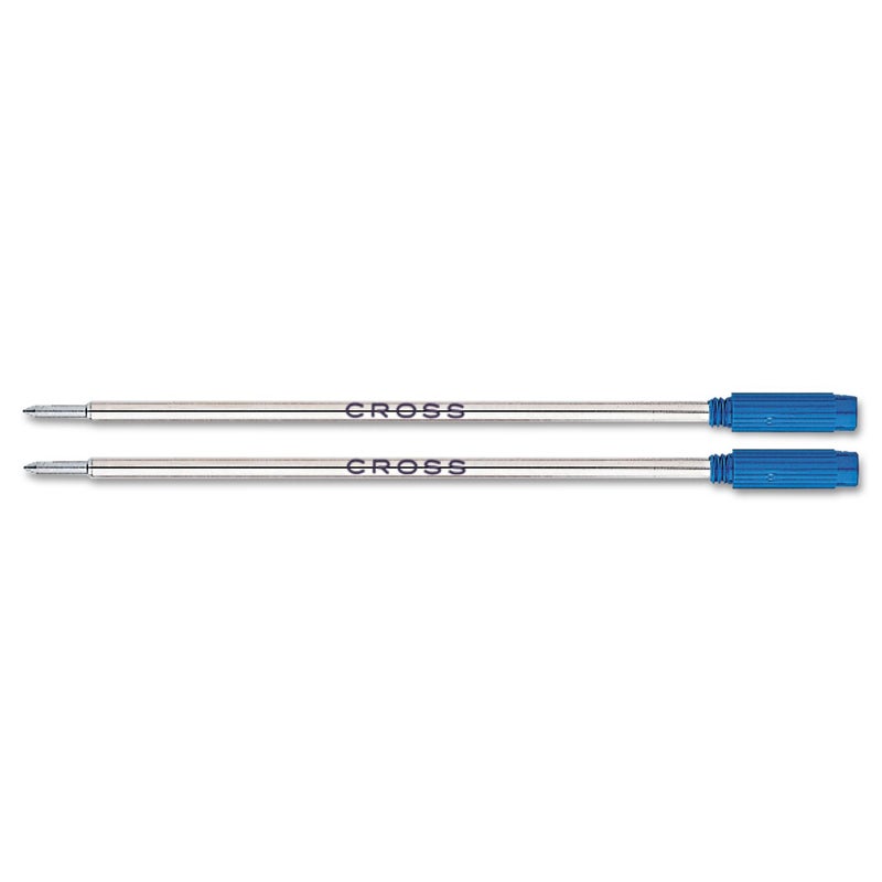 Cross 85112 Refills for Ballpoint Pens, Medium, Blue Ink, 2/Pack