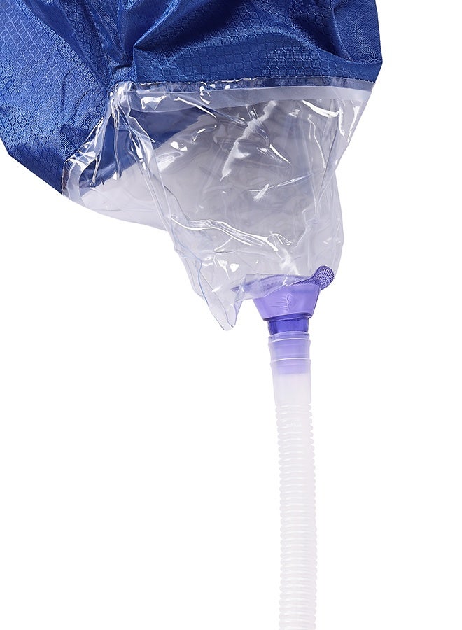 لوازم غطاء مقاوم للماء لتنظيف مكيف الهواء مع مخرج تصريف وواقي، كيس غسيل غبار - أنبوب بلاستيكي بطول 2.8 متر، غطاء تنظيف مكيف سبليت جداري، كيس تنظيف المكيف القابل لإعادة الاستخدام، مناسب للمنازل والمكاتب - Image 2