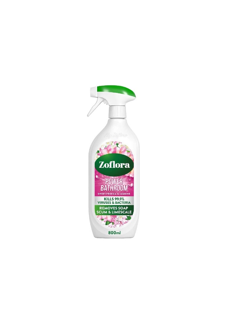 Zoflora Sweet Freesia & Jasmine Power Bathroom 800 ml, Limescale prevention and removal. Soapscum Remover, Disinfectant Cleaner Spray, Antibacterial Surface Cleaner, Bathroom Cleaner Spray - pzsku/Z2F6AA9B75AB78E1CB1ABZ/45/_/1702994619/fefbb76a-4548-431e-83cb-6f1764f65ae0