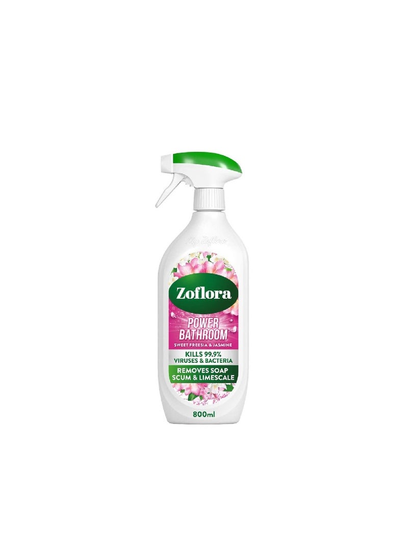 Zoflora Sweet Freesia & Jasmine Power Bathroom 800 ml, Limescale prevention and removal. Soapscum Remover, Disinfectant Cleaner Spray, Antibacterial Surface Cleaner, Bathroom Cleaner Spray - pzsku/Z2F6AA9B75AB78E1CB1ABZ/45/_/1702994642/3c6ee829-5d00-4b38-802c-860999750210