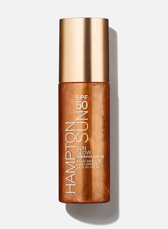 Hampton Sun SPF 50 Sun Glow Body Oil 3.4 oz - Image 1