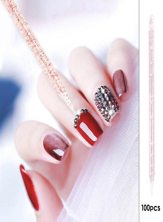 Brille Bee Professional Double-Sided Cuticle Pusher, Nail Care Tool for Manicure and Pedicure, Acrylic Nail Stick - Image 2