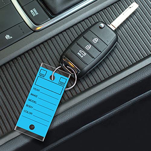 Versa-Tags 250 Per Box, Self-Protecting Paper Key Tags with Chrome-Plated Split Rings Perfect for Car Truck Or RV Dealers Blue - Image 5