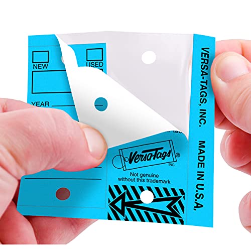 Versa-Tags 250 Per Box, Self-Protecting Paper Key Tags with Chrome-Plated Split Rings Perfect for Car Truck Or RV Dealers Blue - Image 3
