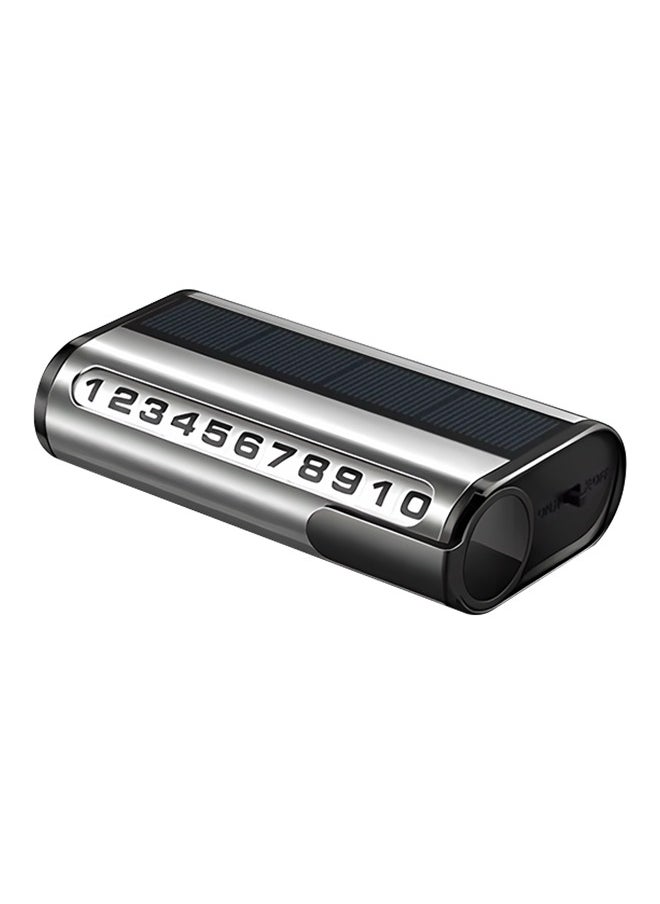 Generic - Car Parking Card Number, Temporary Parking Number Plate, Digital Roller Design, Automatic Photosensitive Lighting - Image 1