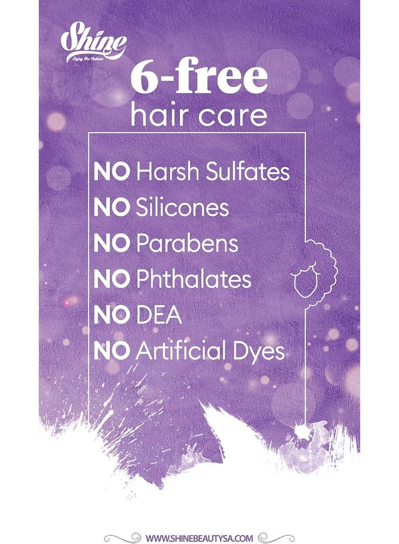 Shine Silky and Shiny Hair with Keratin Mask & Serum 350ml - Image 2