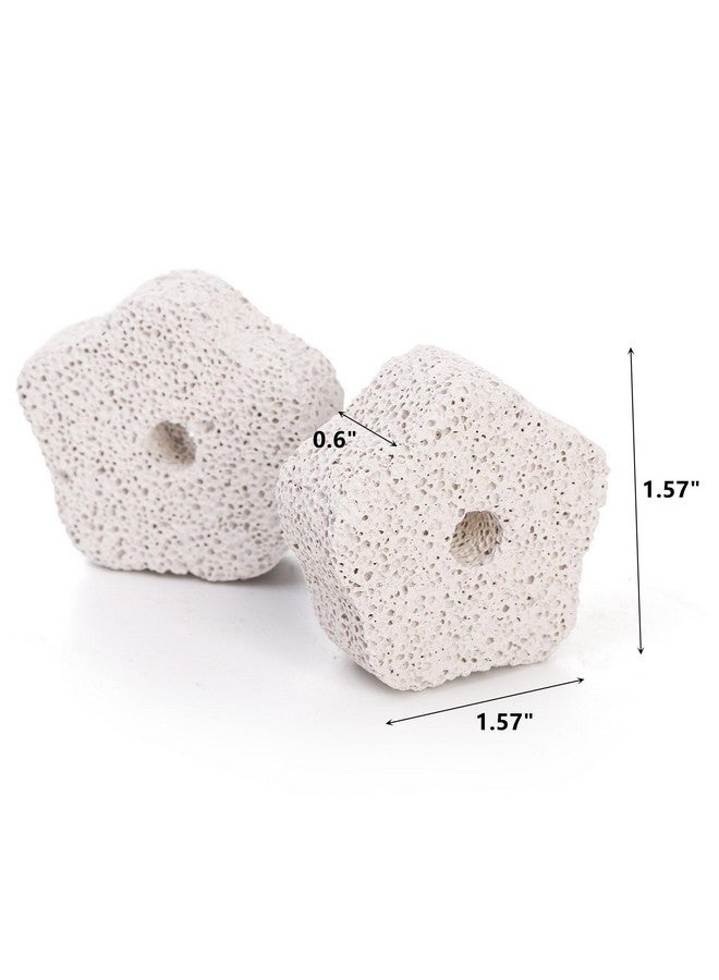 DEAYOU 30 Pack Chinchilla Lava Bites, Flower Shape Rabbit Teeth Grinding Stone, Small Animal Chew Toys Mineral Calcium Block for Hamster, Squirrel, Rat, Parrot, Bunny - Image 2