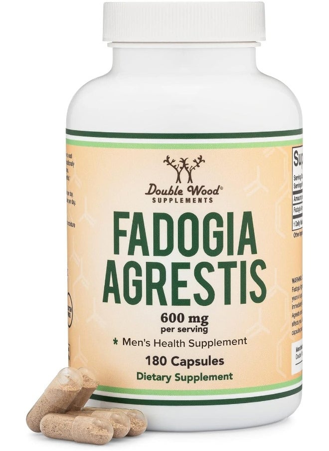 Double Wood Supplements Fadogia Agrestis 600Mg Per Serving (180 Capsules)  - Image 4