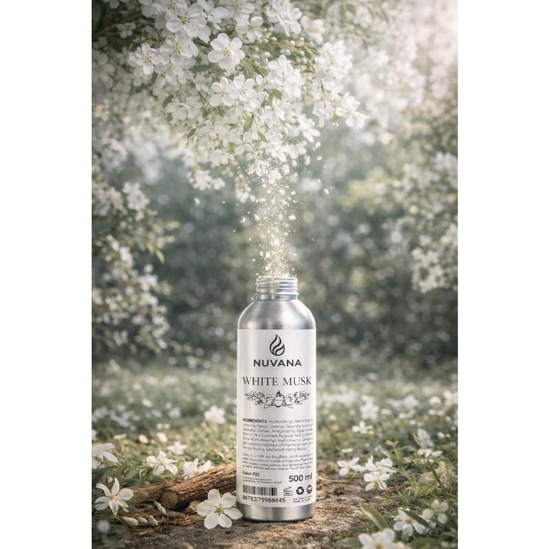 White Musk Home Fragrance Oil, 500 ml Long-Lasting Soft Musk Aroma for Diffusers, Humidifiers, Oil Burners, Potpourri and Home Scenting - Image 5