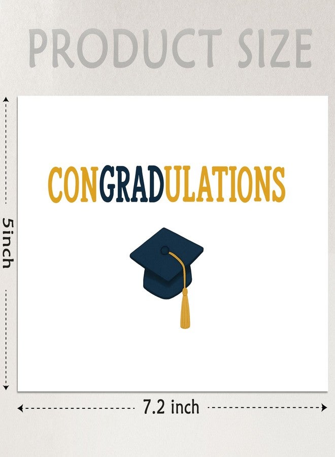 Cheerin Congratulations Card with Envelope - Graduation Card for Her and Him - Congrats Grad Gift for Graduating Students - Proud of You Gifts 5x7 Inch - Image 2