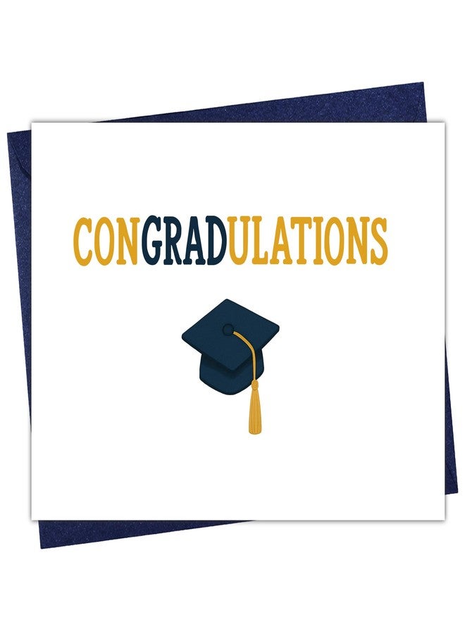 Cheerin Congratulations Card with Envelope - Graduation Card for Her and Him - Congrats Grad Gift for Graduating Students - Proud of You Gifts 5x7 Inch - Image 1