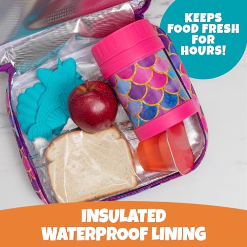 Bentology Insulated Lunch Bag for Kids & Adults- Reusable Thermal Sleeve w Clip on Handle- Easy to Clean Water-Resistant Lunchbox Tote- Mini Cooler Bag for Work School, Picnic, Daycare- Back to School - Image 2