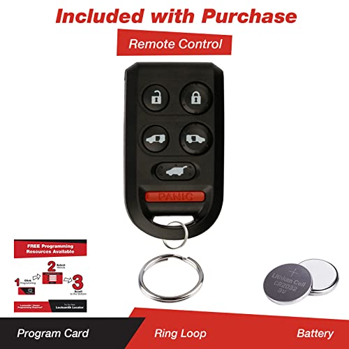 KeylessOption Keyless Entry Car Remote Fob with Uncut Ignition Transponder Key Replacement for OUCG8D-399H-A - Image 2