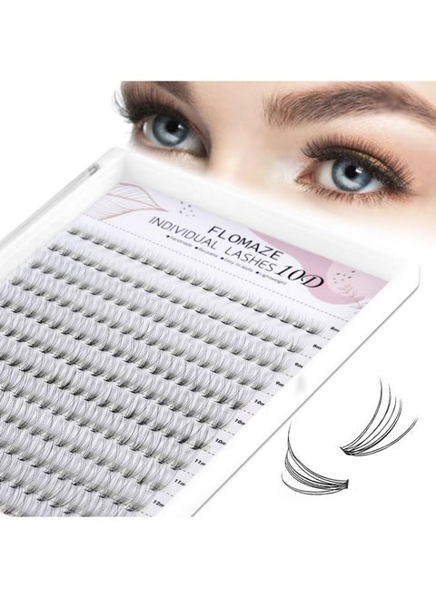 Individual Lashes 240 Clusters Faux Mink Lash Clusters Natural Handmade Cluster Eyelash Extensions Diy Eyelash Extensions At Home (10D 812Mm Mixedf)