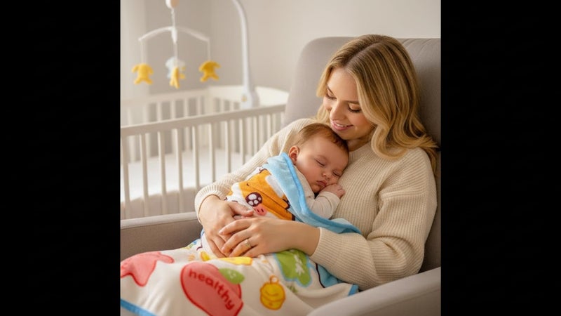 Butterthief Light Weight Cartoon Printed Blanket 100 x140 cm, 0-5 Years Soft Flannel for All Seasons Reversible Baby Blanket for Kids Toddlers New Born Boys & Girls - Image 2