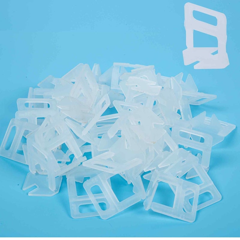 Zaptec Plastic Tile Levelling Spacer Clips 3 MM (100 Pcs) For Removing Lippage Unevenness During Tile Laying In Both Floor & Walls - Image 1