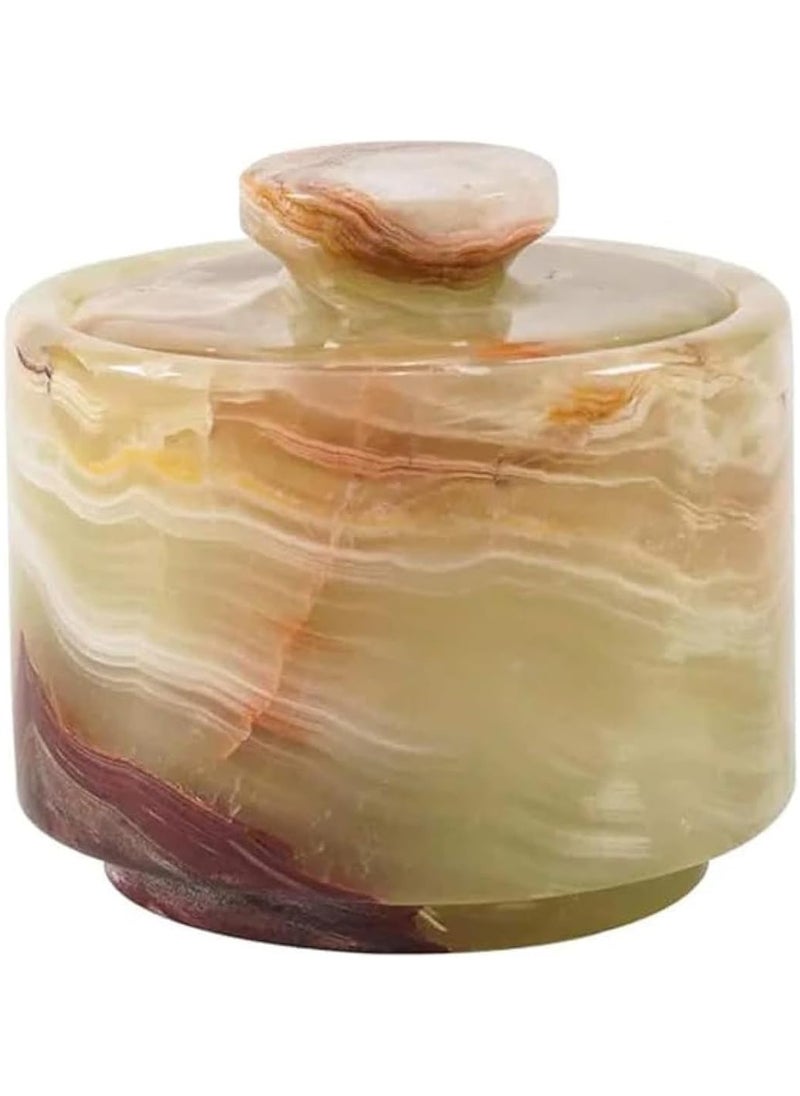 RADICALn Elegant Handmade Kitchen Decor Green Marble Sugar Dispenser Salt and Pepper Dispenser  - Image 1