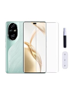Generic Compatible with Honor 200 Pro Screen Protector [Liquid UV Tempered Glass] Full Screen adhesive [Sensitive Touch][Fingerprint Sensor Compatible] HD Transparent  - Image 1