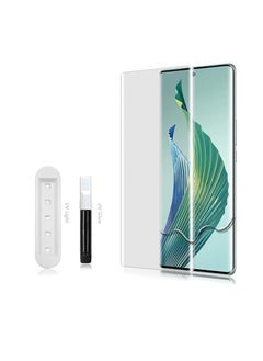 Generic Compatible with Honor 200 Pro Screen Protector [Liquid UV Tempered Glass] Full Screen adhesive [Sensitive Touch][Fingerprint Sensor Compatible] HD Transparent  - Image 3