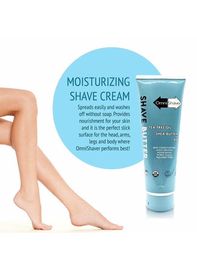OmniShaver Shave Butter - The Best Shaving Cream for Head Arms Legs and Body - Shaving Conditioner Cream  - Image 4