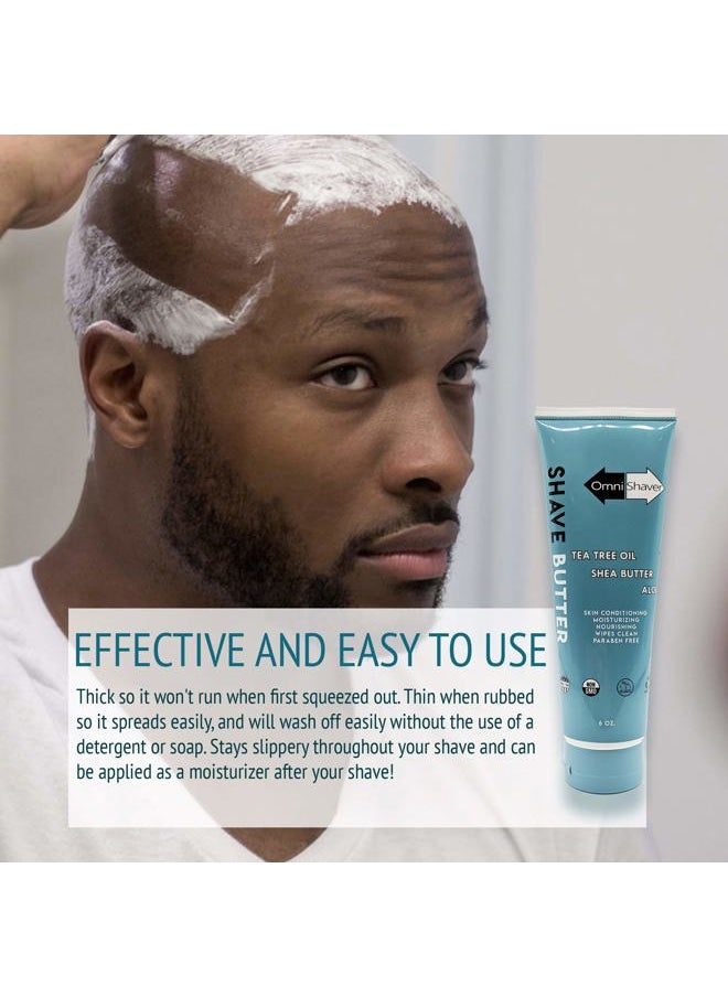 OmniShaver Shave Butter - The Best Shaving Cream for Head Arms Legs and Body - Shaving Conditioner Cream  - Image 5