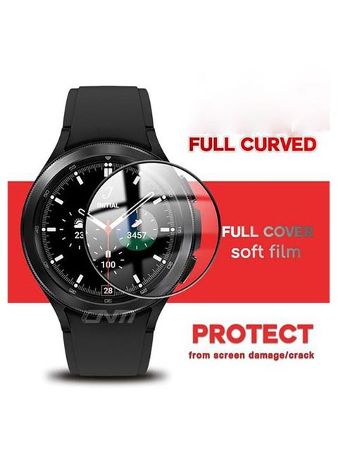 اسكرين حماية عالية الجودة لشاشة ساعة سامسونج جالاكسي ووتش 4 كلاسيك بمقاس 46 مم - اسودSamsung Galaxy Watch4 Classic 46mm